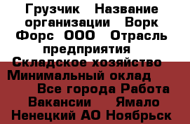 Грузчик › Название организации ­ Ворк Форс, ООО › Отрасль предприятия ­ Складское хозяйство › Минимальный оклад ­ 24 000 - Все города Работа » Вакансии   . Ямало-Ненецкий АО,Ноябрьск г.